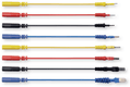 Fils test cosses mâles plates, lot de 16 pièces (par 1)