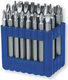 Jeu 32 embouts 1/4" sécurité (Embouts : fente long 6x1, PH long :PH1/PH2, PZ long PZ/1PZ2/PZ3, Tx trou long Tx 8 a 40, hexagonal