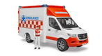 Ambulance MB Sprinter avec chauffeur et module son et lumière