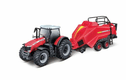 Massey Ferguson 8740 avec presse à balles