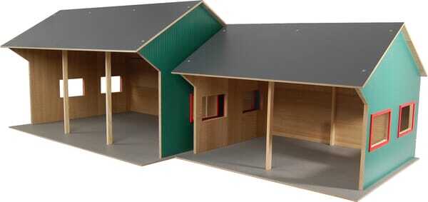 Loisirs - Jouets - Hangar agricole pour 3 véhicules 1:16