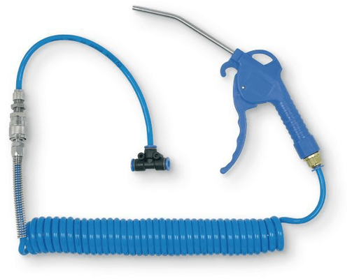 Electroportatif - Electroportatif divers et accessoires - Kit soufflette pour Poids Lourd (1 flexible en spirale en polyethane, 1 raccord en T pour tuyau de diamètre 8mm) (par 1)