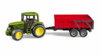 John Deere 6920 avec remorque basculante