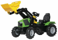 Tracteur à pédales avec chargeur frontal, Deutz Fahr, avec roues pneumatiques, à partir de 3 ans, rollyFarmtrac de Rolly Toys