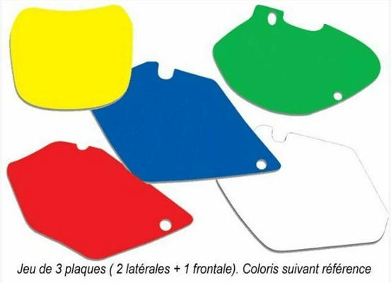 Pièces Quad & Motos - Pièces communes - Fonds de plaque BLACKBIRD noir KTM Freeride E/250R/350