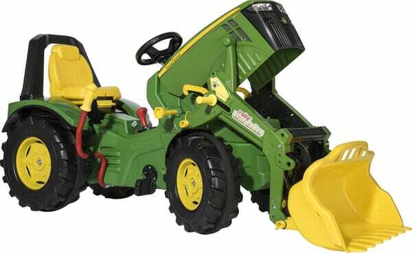 Loisirs - Jouets - X-Trac John Deere 8400R avec chargeur frontal et frein