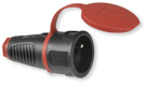 Fiche de raccordement femelle caoutchouc 10/16 A - 250 V - IP44 (par 1)