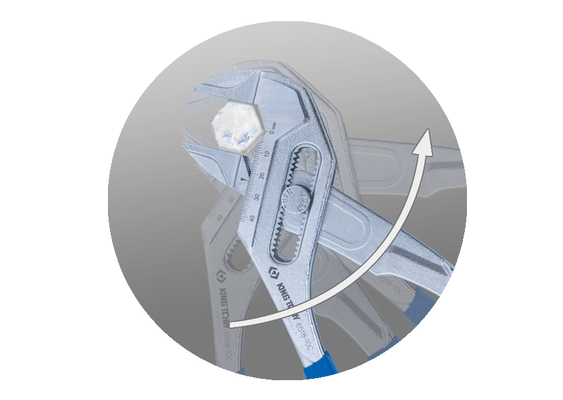Outils - Outils divers - Pince-clé multiprise push button avec graduation 250mm