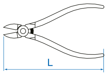 Outils - Outils divers - Blister de pince coupante diagonale 175MM