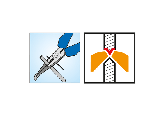Outils - Outils divers - Blister de pince-becs plats 165mm