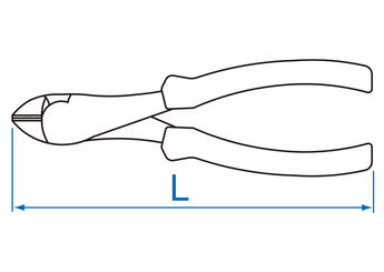 Outils - Outils divers - Blister de pince coupante diagonale 200mm