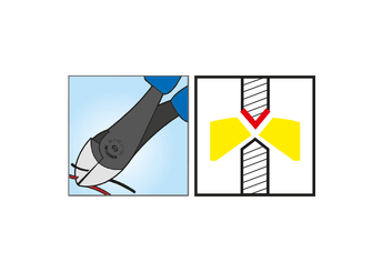 Outils - Outils divers - Blister de pince coupante diagonale 200mm