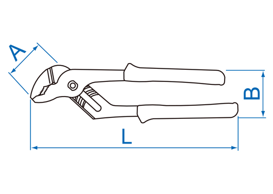 Outils - Outils divers - Blister de pince multiprise 325mm