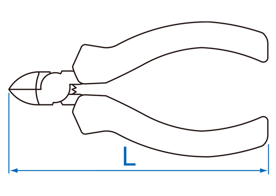 Outils - Outils divers - Blister de pince coupante diagonale 105mm