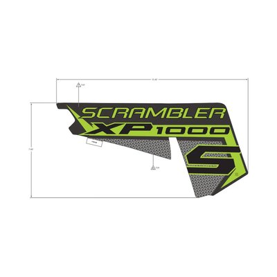 Pièces Quad & Motos - Pièces communes - DECAL-SIDE,XP1000S,RH Polaris origine
