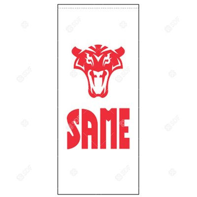 Pièces agricoles - Merchandising - Flag White + SAME Logo 150x350cm Deutz-Fahr origine