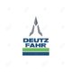 Flag White + DF Logo 150x350 cm Deutz-Fahr origine