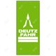 Flag Green + DF Logo 150x350 cm Deutz-Fahr origine