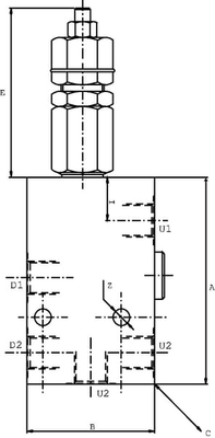 Pièces agricoles - Hydraulique - Soupape d'équilibrage S B 3/4
