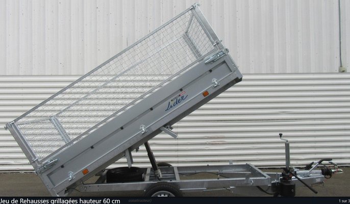 Accessoires et options matériel  - Remorque voiture - Jeu de rehausses grillagées (39550)
