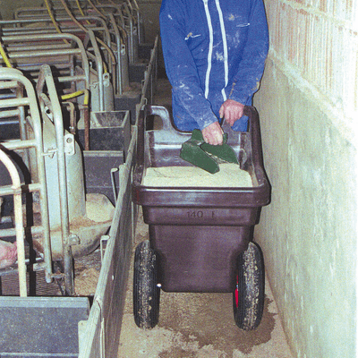 Materiels - Abreuvoir - CHARIOT A ALIMENT 140 L