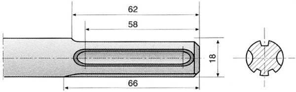 Outils - Outils divers - Burin plat 80x300mm SDS-Max