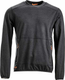 Sweat polaire col rond homme, anthracite 2XL