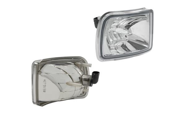 Pièces agricoles - Eclairage - Feu de travail d'angle halogène, droit, 12V, 50W, carré, blanc, 123x115x121mm, prise PGJ13, Wesem