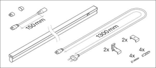Pièces agricoles - Electricité - Luminaire linéaire 1200 14 W 830