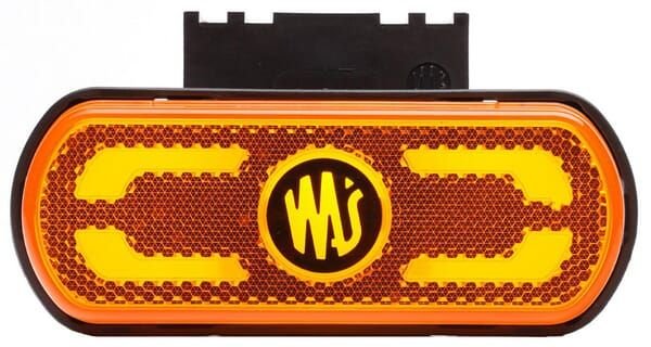 Pièces agricoles - Eclairage - Feu de gabarit LED, orange, rectangulaire, 12-24V, 133,8x53x25mm, "SAFETY LINE", Kramp