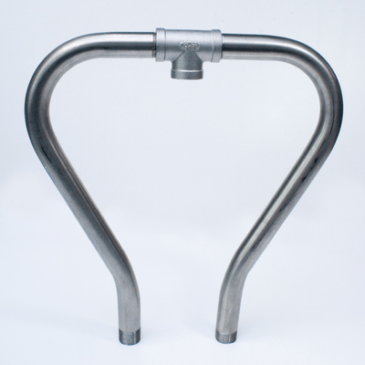Materiels - Abreuvoir - KIT 2 TUBES 3/4" COUDES POUR F110 TOUT INOX AVEC T