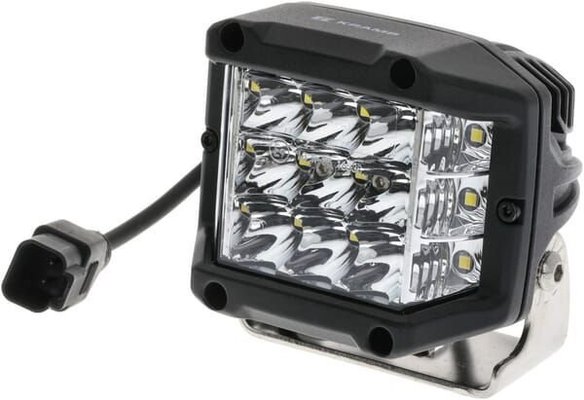 Pièces agricoles - Eclairage - Projecteur de travail LED, 22,5W, 2850lm, carré, 10/30V, 89x73x97mm, connecteur Deutsch, Kramp