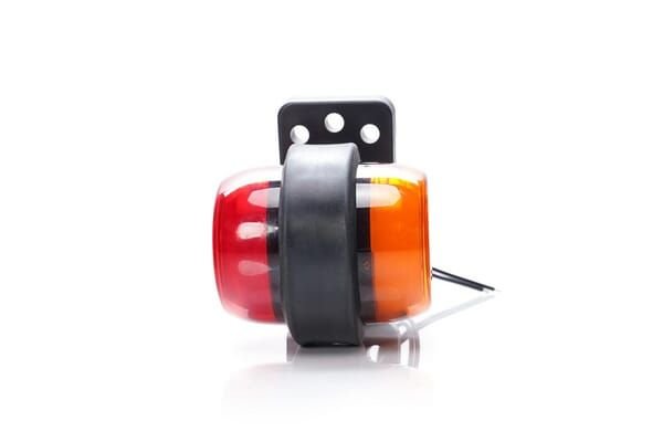 Pièces agricoles - Eclairage - Feu de gabarit arrière LED, rotatif, rouge/orange, 12-24 V, 108 x 98 x 79 mm