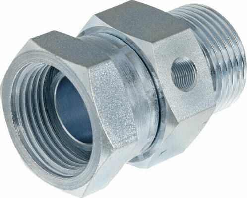 Pièces agricoles - Hydraulique - Adaptateur M/W 1"+raccord 1/8"BSP