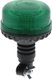 Gyrophare LED, profil bas, 17 W, 12-24 V, verte, montage sur poteau flexible, Ø 115 mm x 179 mm