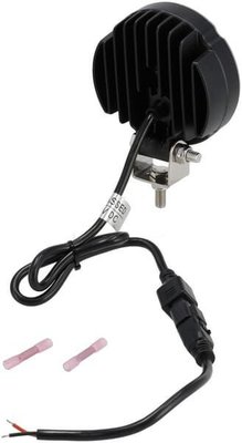 Pièces agricoles - Eclairage - Lampe de travail LED, 27W, 3420lm, ronde, blanche, 100x48,5x120mm, Deutsch 2 broches, inondation, Kramp (boîte de 10 pièces)