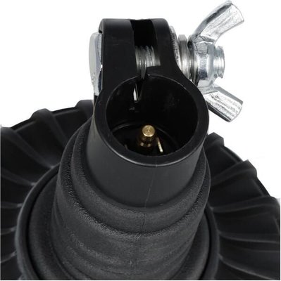 Pièces agricoles - Eclairage - Gyrophare LED, profil bas, 17 W, 12-24 V, verte, montage sur poteau flexible, Ø 115 mm x 179 mm
