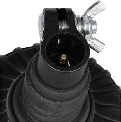Pièces agricoles - Eclairage - Gyrophare LED, profil bas, 17 W, 12-24 V, verte, montage sur poteau flexible, Ø 115 mm x 179 mm