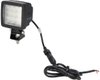Lampe de travail LED, 76W, 11970lm, carrée, 10/30V, 95x77x131mm,Deutsch prise, faisceau large, tête pivotante