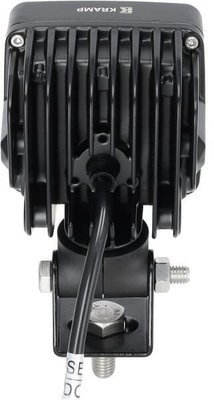Pièces agricoles - Eclairage - Lampe de travail LED, 76W, 11970lm, carrée, 10/30V, 95x77x131mm,Deutsch prise, faisceau large, tête pivotante