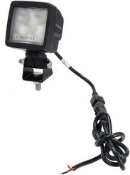 Pièces agricoles - Eclairage - Lampe de travail LED, 45W, 6600lm, carrée, 10/30V, 80x68x80mm,Deutsch prise, faisceau large, tête pivotante
