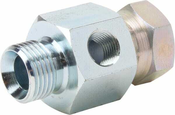 Pièces agricoles - Hydraulique - Adaptateur M/W 1/2"+raccord 1/4"BSP