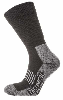 Vêtements et protections - Vêtement  - Chaussettes thermiques grises/noires 39-42