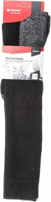 Vêtements et protections - Vêtement  - Chaussettes thermiques hautes grises/noires 35-38