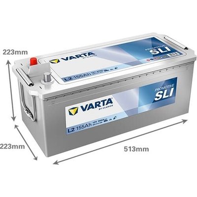 Pièces agricoles - Eclairage - Batterie 12V 155Ah 900A L2 VARTA Promotive SLI