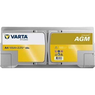 Pièces agricoles - Eclairage - Batterie 12V 105Ah 950A A4 VARTA Dynamic AGM