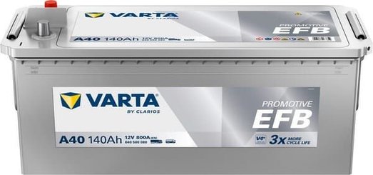 Pièces agricoles - Eclairage - Batterie 12V 140Ah 800A A40 VARTA Dynamic EFB