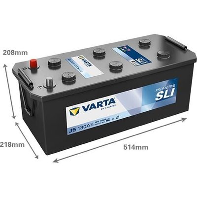 Pièces agricoles - Eclairage - Batterie 12V 130Ah 680A J5 VARTA Promotive SLI