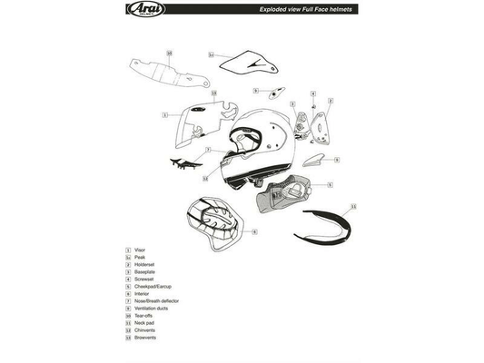 Equipement Quad & Motos - Accessoires quad et moto - Pièce SAV ARAI