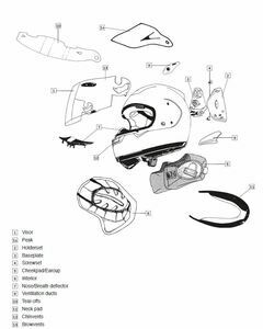 Equipement Quad & Motos - Accessoires quad et moto - Pièce SAV ARAI